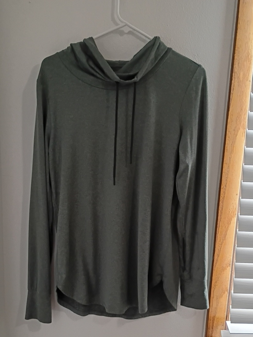 Market & Spruce Men's Olive Green Turtleneck Drawstring Sweater